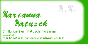 marianna matusch business card